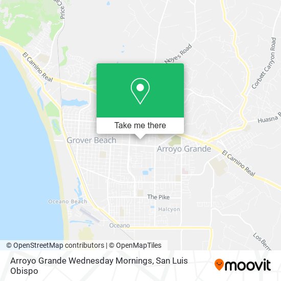 Mapa de Arroyo Grande Wednesday Mornings