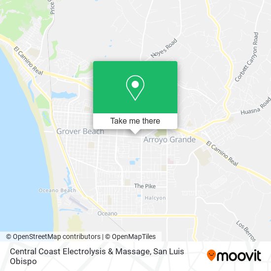 Central Coast Electrolysis & Massage map