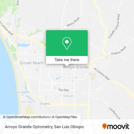 Arroyo Grande Optometry map