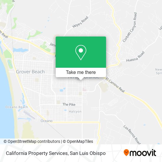 California Property Services map