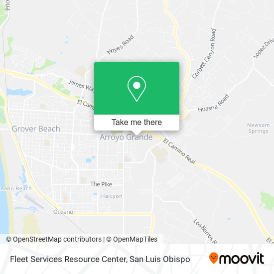 Mapa de Fleet Services Resource Center