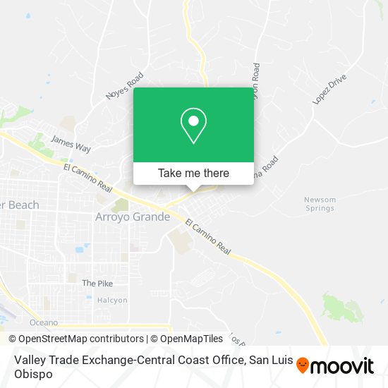 Valley Trade Exchange-Central Coast Office map