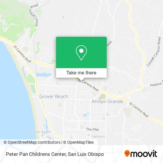 Peter Pan Childrens Center map