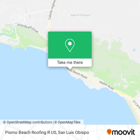 Pismo Beach Roofing R US map