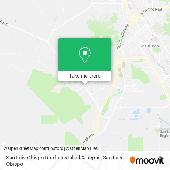 San Luis Obispo Roofs Installed & Repair map