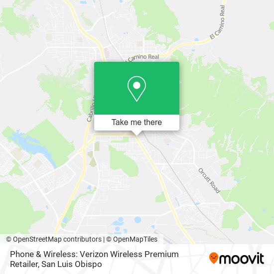 Phone & Wireless: Verizon Wireless Premium Retailer map