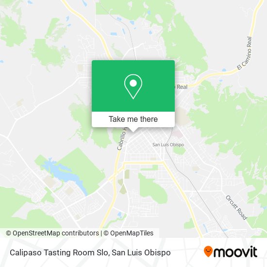 Calipaso Tasting Room Slo map