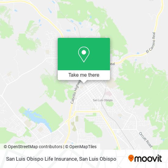 San Luis Obispo Life Insurance map