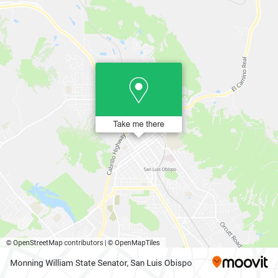 Mapa de Monning William State Senator