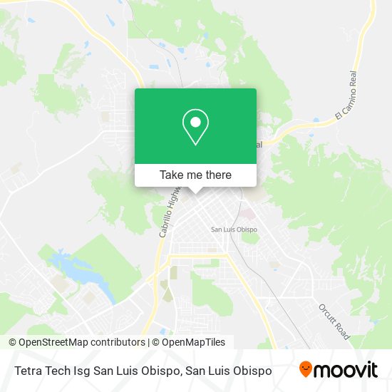 Mapa de Tetra Tech Isg San Luis Obispo