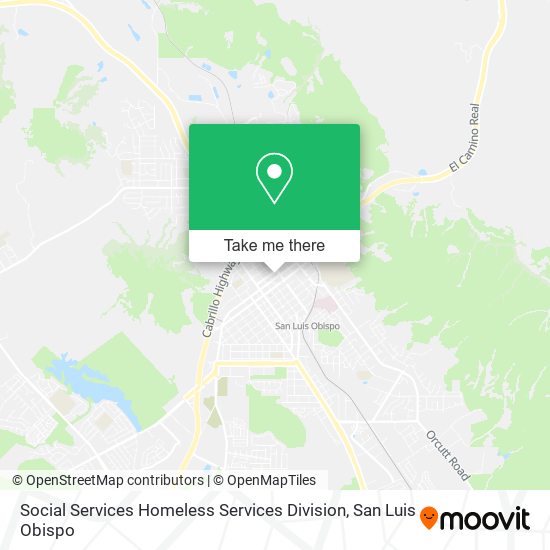 Social Services Homeless Services Division map
