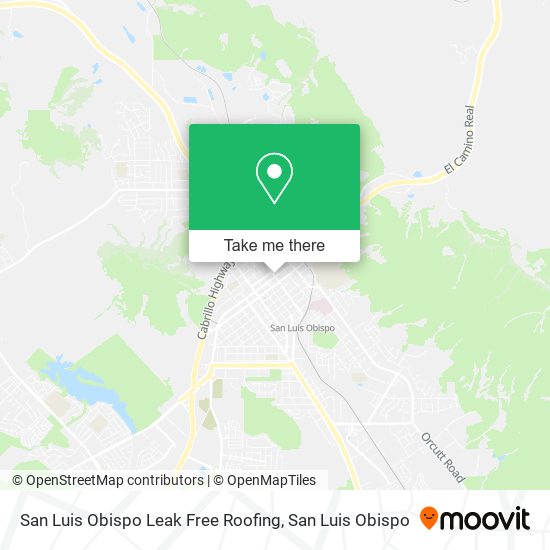 San Luis Obispo Leak Free Roofing map