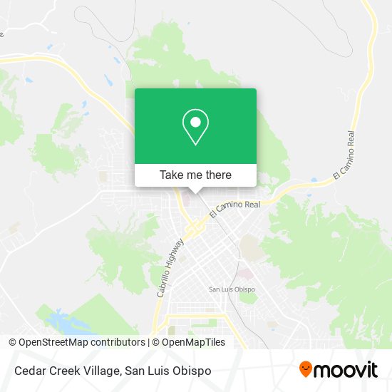 Cedar Creek Village map
