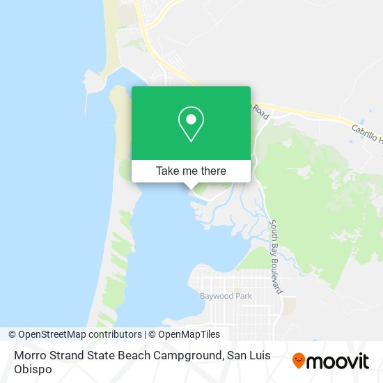 Morro Strand State Beach Campground map
