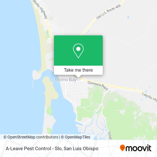A-Leave Pest Control - Slo map