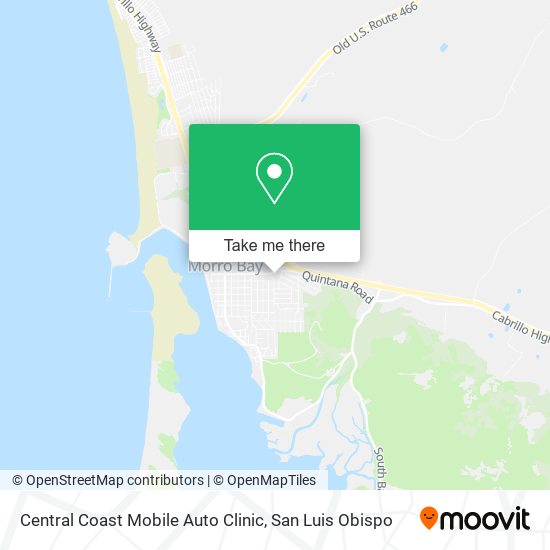 Central Coast Mobile Auto Clinic map