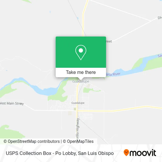 USPS Collection Box - Po Lobby map