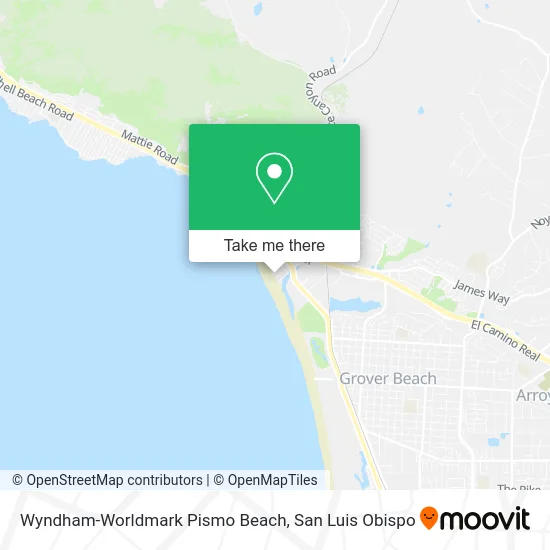 Wyndham-Worldmark Pismo Beach map