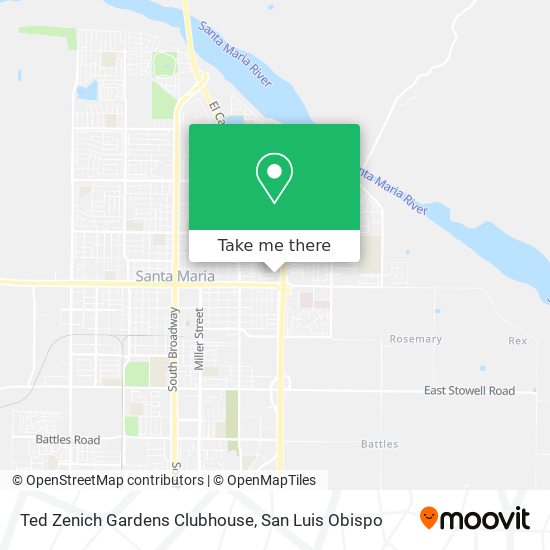 Ted Zenich Gardens Clubhouse map
