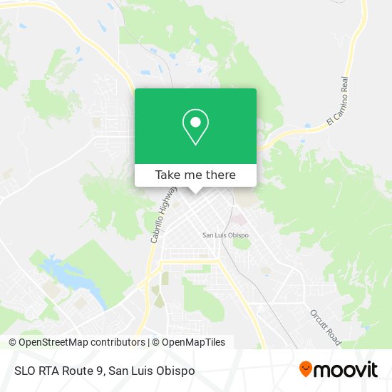 SLO RTA Route 9 map