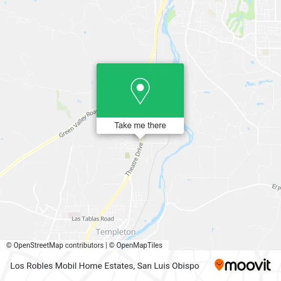 Los Robles Mobil Home Estates map
