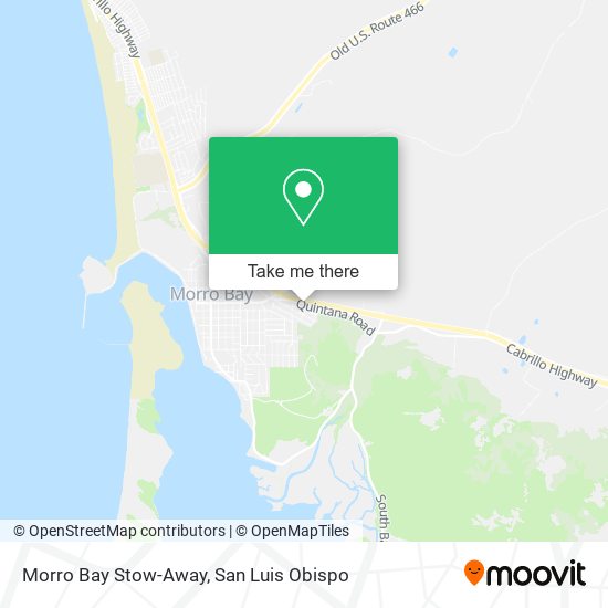Mapa de Morro Bay Stow-Away