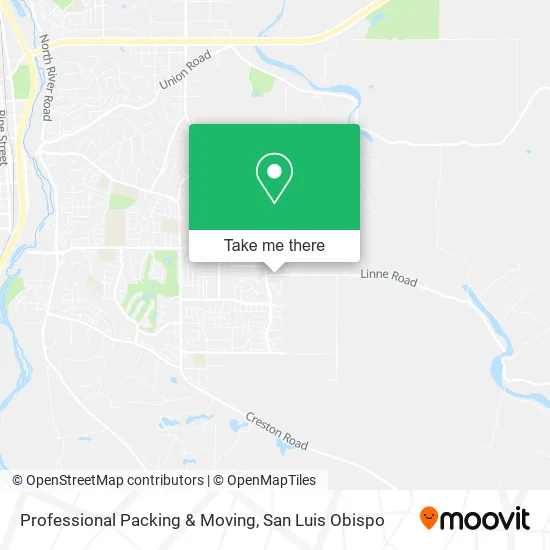 Professional Packing & Moving map
