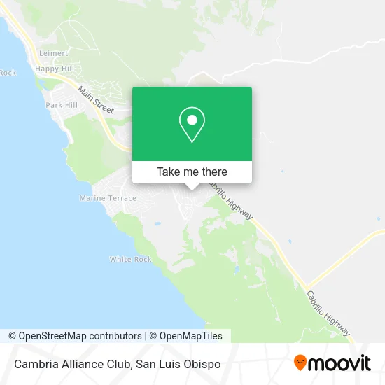 Cambria Alliance Club map