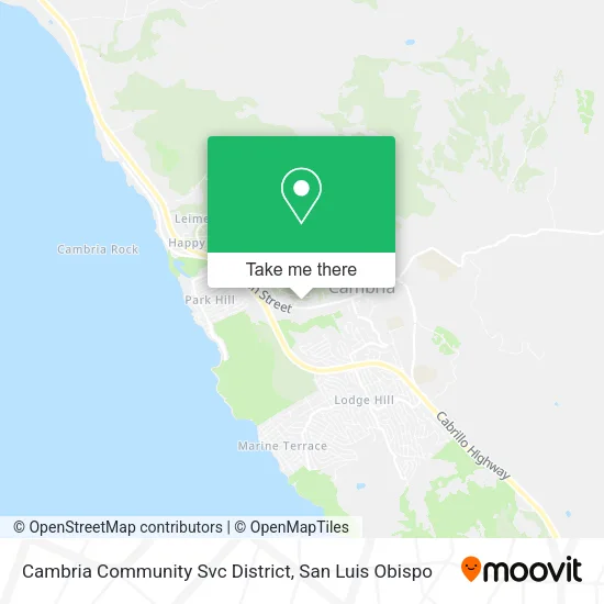 Cambria Community Svc District map