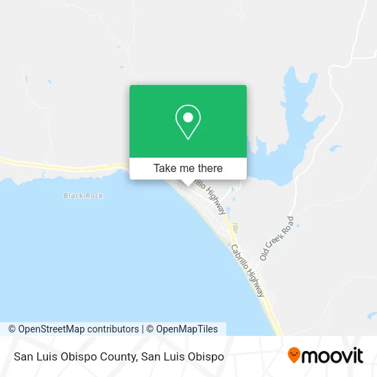 San Luis Obispo County map
