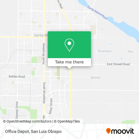 How to get to Office Depot in Santa Maria by Bus?