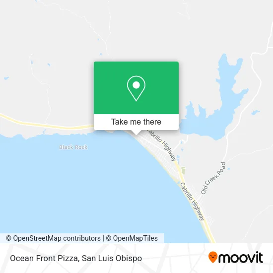 Ocean Front Pizza map