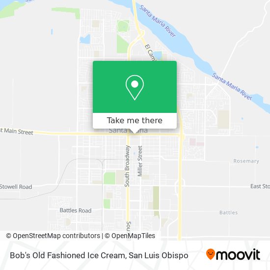 Bob's Old Fashioned Ice Cream map