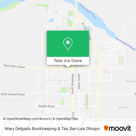Mary Delgado Bookkeeping & Tax map