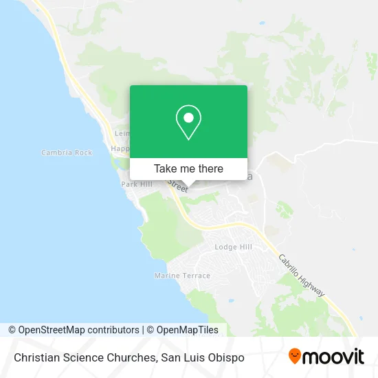 Christian Science Churches map