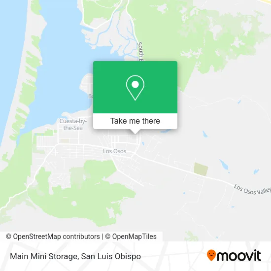 Mapa de Main Mini Storage