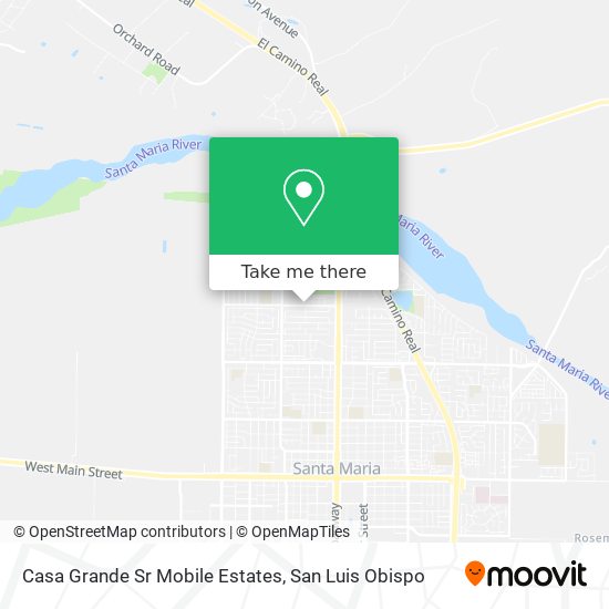 Casa Grande Sr Mobile Estates map