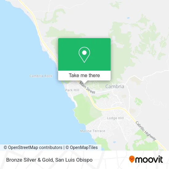 Bronze Silver & Gold map