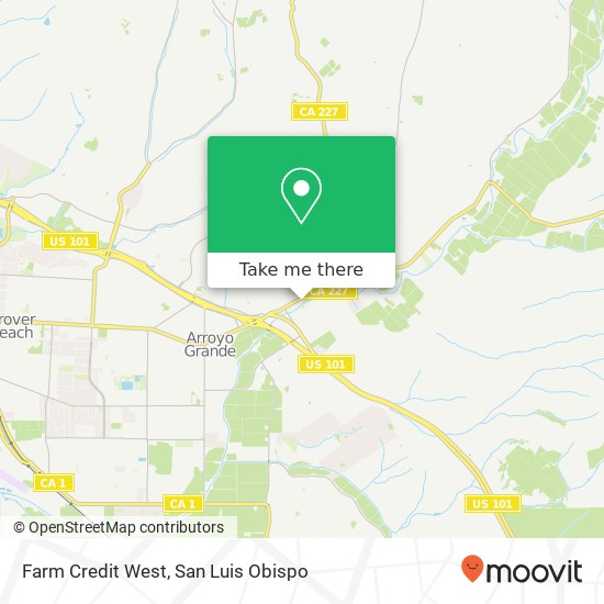 Mapa de Farm Credit West