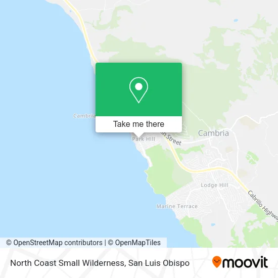 North Coast Small Wilderness map