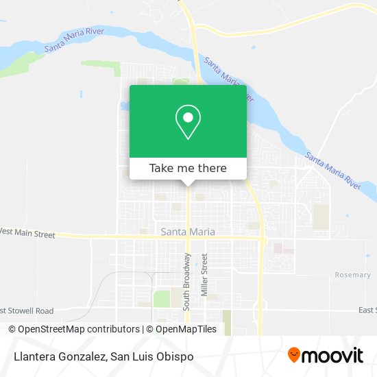Llantera Gonzalez map
