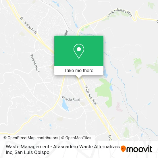Waste Management - Atascadero Waste Alternatives Inc map