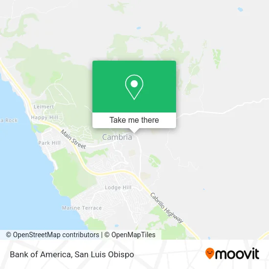 Bank of America map