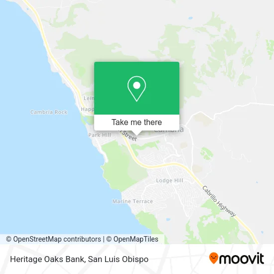 Heritage Oaks Bank map
