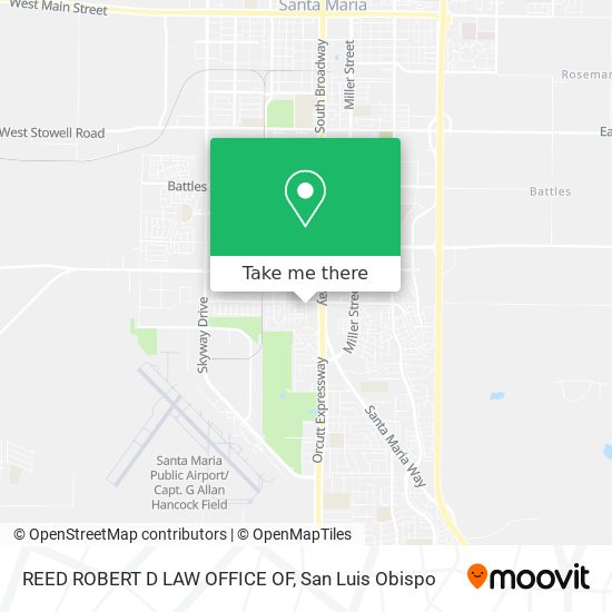 Mapa de REED ROBERT D LAW OFFICE OF