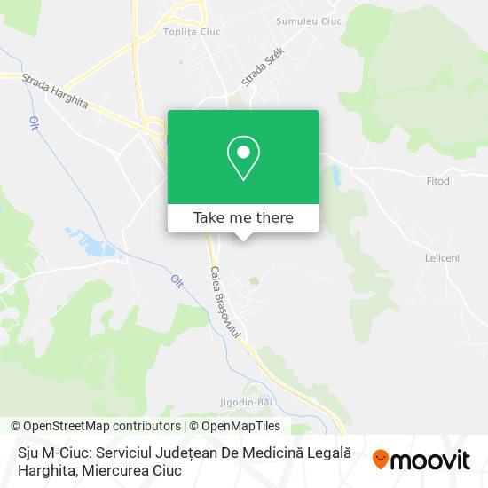 Sju M-Ciuc: Serviciul Județean De Medicină Legală Harghita map
