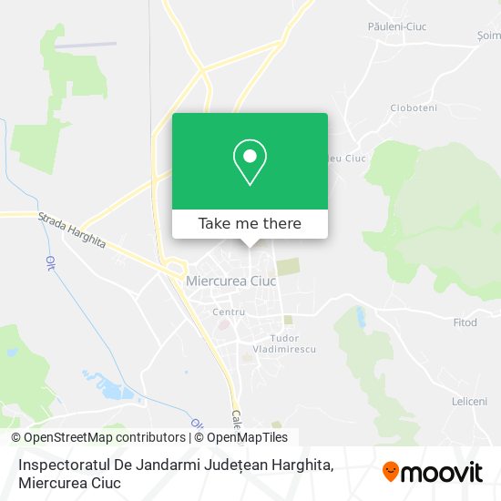 Inspectoratul De Jandarmi Județean Harghita map