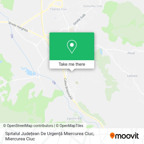 Spitalul Județean De Urgență Miercurea Ciuc map