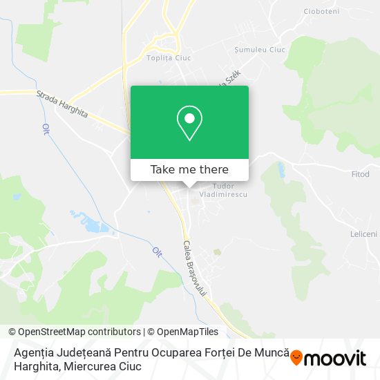 Agenția Județeană Pentru Ocuparea Forței De Muncă Harghita map