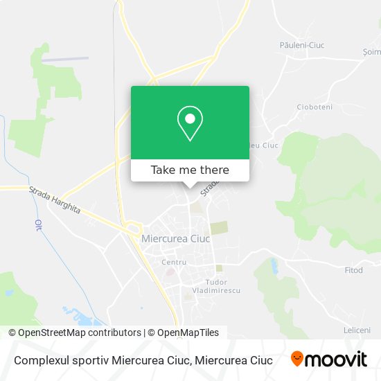 Complexul sportiv Miercurea Ciuc map